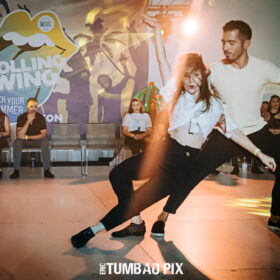 Miguel & Maina dancing west coast swing